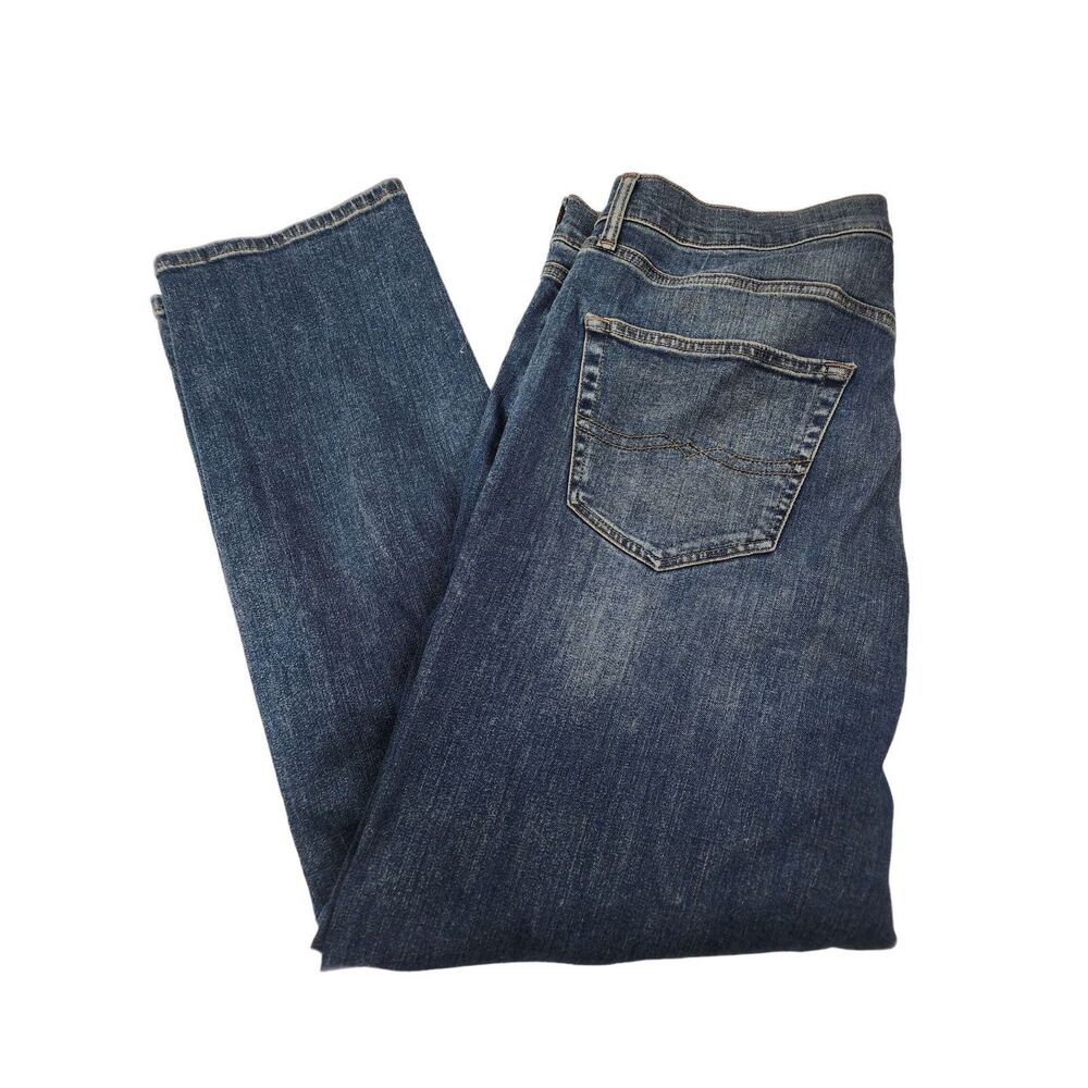 Lucky Brand 410 Athletic Slim‎ Mens 38x32 Dark Wash Blue Jeans - Picture 8 of 9